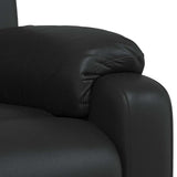 Massage Recliner Chair Black Faux Leather