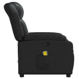 Massage Recliner Chair Black Faux Leather - Extra Image