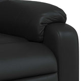 Massage Recliner Chair Black Faux Leather - Extra Image