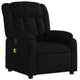 Massage Recliner Chair Black Fabric - Top-Down View