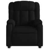 Massage Recliner Chair Black Fabric - Low Angle