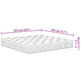 Pocket Spring Mattress Medium 183x203 cm King Size - Extra Image