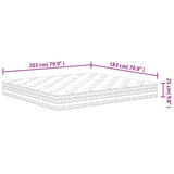 Pocket Spring Mattress Medium 183x203 cm King Size