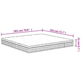 Bonnell Spring Mattress Medium 183x203 cm - Close-Up Angle