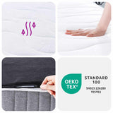 Pocket Spring Mattress Medium 90x190 cm - Low Angle