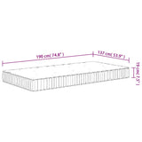Pocket Spring Mattress Medium 137x190 cm - Extra Image
