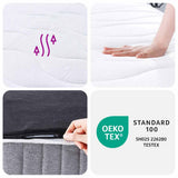 Pocket Spring Mattress Medium 152x203 cm Queen Size - Low Angle