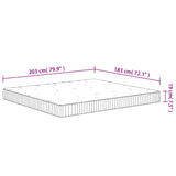 Pocket Spring Mattress Medium 183x203 cm King Size - Extra Image