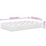 Pocket Spring Mattress Medium 107x203 cm King Single Size