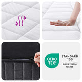 Pocket Spring Mattress Medium Plus 107x203 cm King Single Size - Low Angle