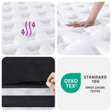 Pocket Spring Mattress Medium 90x190 cm - Low Angle