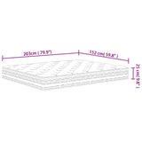 Pocket Spring Mattress Medium 152x203 cm Queen Size