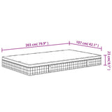 Bonnell Spring Mattress Medium 107x203 cm King Single Size - Extra Image