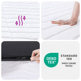 Foam Mattress Medium Soft 90x190 cm - Rear View