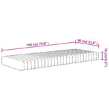 Foam Mattress Medium Soft 90x190 cm