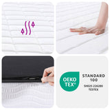 Foam Mattress Medium Soft 152x203 cm Queen Size - Rear View