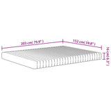 Foam Mattress Medium Soft 152x203 cm Queen Size