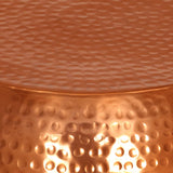 Coffee Table Brass Ø55x28 cm Aluminium - Rear View