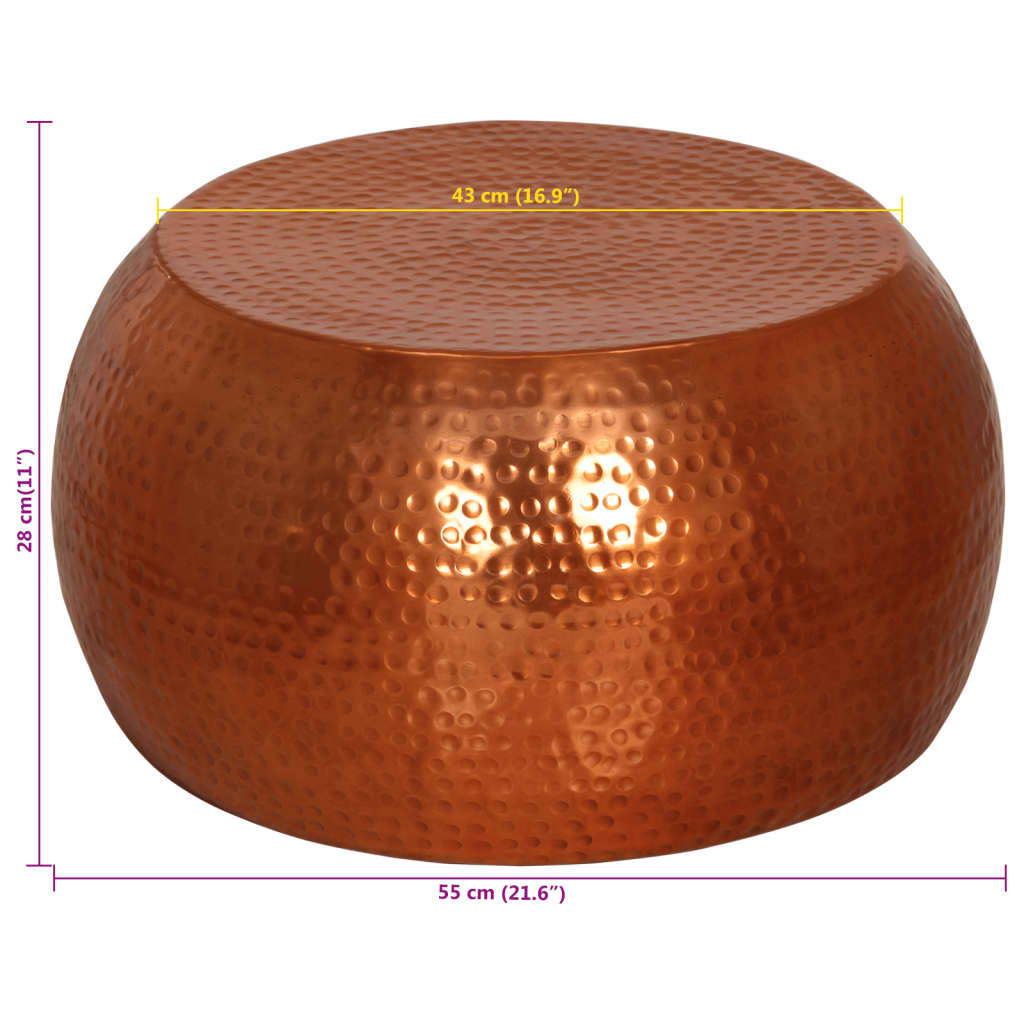 Coffee Table Brass ?5x28 cm Aluminium