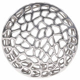 Coffee Table Silver Ø55x31 cm Aluminium - Side View