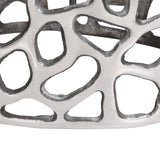 Coffee Table Silver Ø55x31 cm Aluminium - 45-Degree Angle