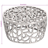 Coffee Table Silver ?5x31 cm Aluminium