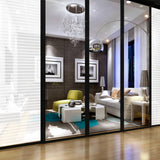 Window Films Frosted Stripes Design PVC - Top-Down View