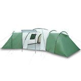 Family Tent Dome 12-Person Green Waterproof - Front View