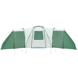 Family Tent Dome 12-Person Green Waterproof - Rear View
