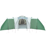 Family Tent Dome 12-Person Green Waterproof - Close-Up Angle