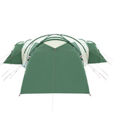 Family Tent Dome 12-Person Green Waterproof - Low Angle
