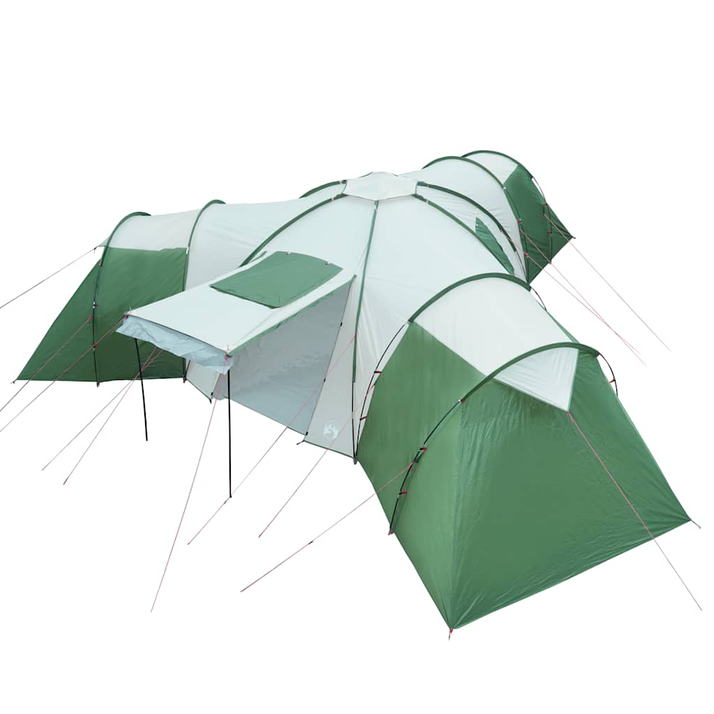 Family Tent Dome 12-Person Green Waterproof