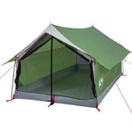 Camping Tent 2-Person Green Waterproof