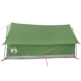 Camping Tent 2-Person Green Waterproof - Low Angle