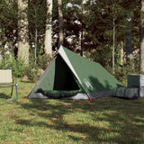 Camping Tent 2-Person Green Waterproof - Side View