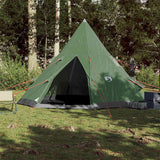Camping Tent Tipi 4-Person Green Waterproof