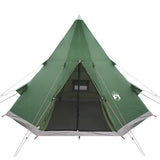 Camping Tent Tipi 4-Person Green Waterproof - 45-Degree Angle