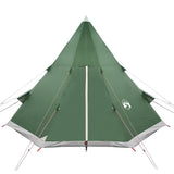 Camping Tent Tipi 4-Person Green Waterproof - Rear View