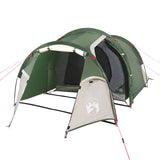 Camping Tent Tunnel 2-Person Green Waterproof - Top-Down View