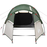 Camping Tent Tunnel 2-Person Green Waterproof - 45-Degree Angle