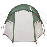 Camping Tent Tunnel 2-Person Green Waterproof - Rear View