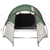 Camping Tent Tunnel 3-Person Green Waterproof - 45-Degree Angle
