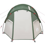 Camping Tent Tunnel 3-Person Green Waterproof - Rear View