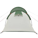 Camping Tent Tunnel 3-Person Green Waterproof - Low Angle