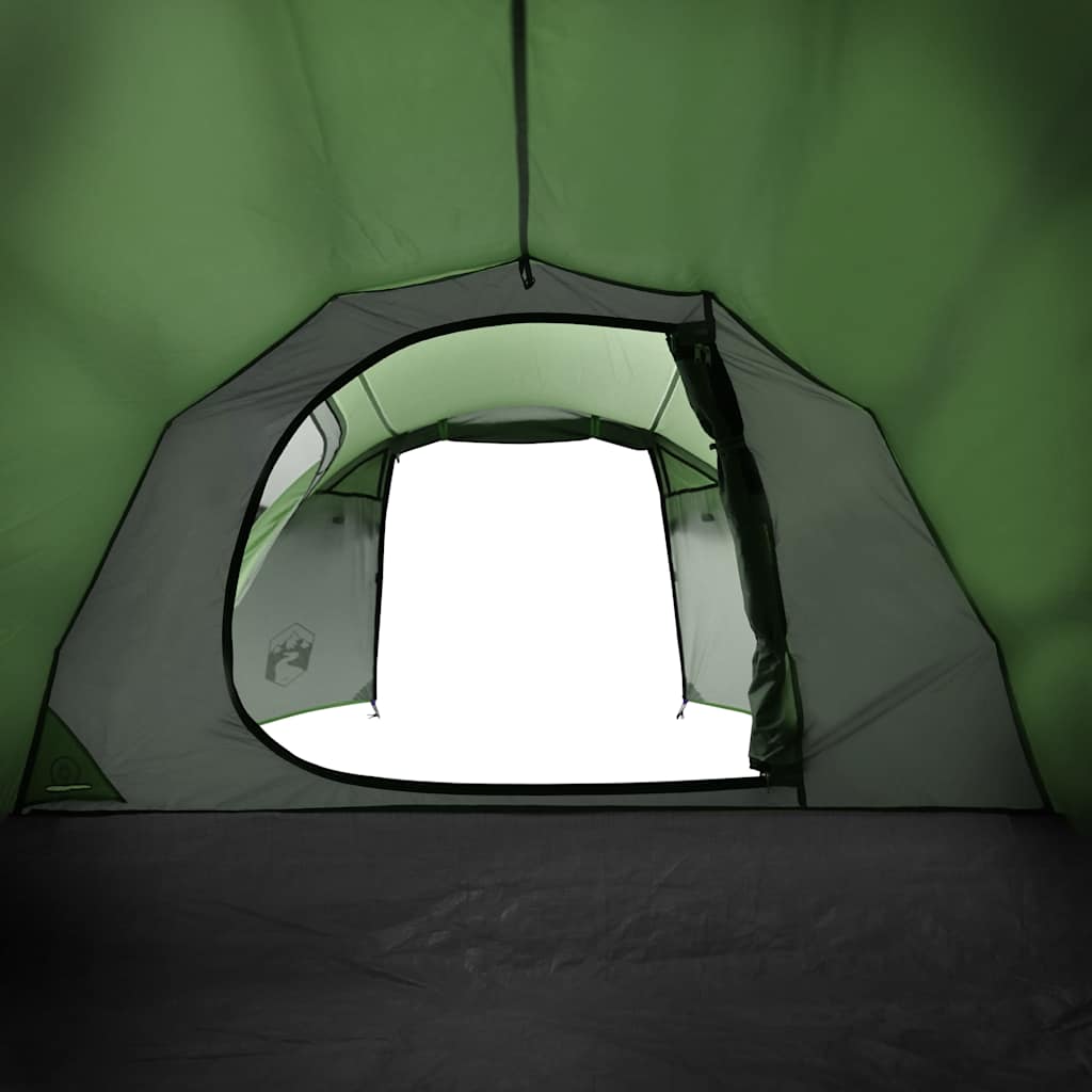 Camping Tent Tunnel 3-Person Green Waterproof