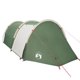 Camping Tent Tunnel 4-Person Green Waterproof - 45-Degree Angle