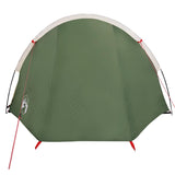 Camping Tent Tunnel 4-Person Green Waterproof - Rear View