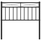 Metal Replace Headboard Black 90 cm