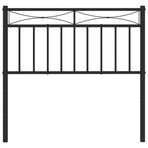 Metal Replace Headboard Black 90 cm