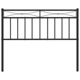 Metal Replace Headboard Black 107 cm